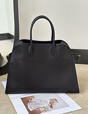The Row Soft Margaux 15 Bag in Calfskin Leather Black - 38x24x27cm - 1
