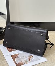 The Row Soft Margaux 15 Bag in Calfskin Leather Black - 38x24x27cm - 5