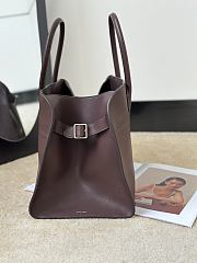 The Row Soft Margaux 15 Bag in Calfskin Leather Chocolate - 38x24x27cm - 2