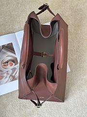 The Row Soft Margaux 15 Bag in Calfskin Leather Brick Brown - 38x24x27cm - 5