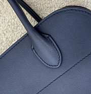 The Row Soft Margaux 10 Bag in Calfskin Leather Navy - 25.5x18x19cm - 4