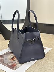 The Row Soft Margaux 10 Bag in Calfskin Leather Navy - 25.5x18x19cm - 2