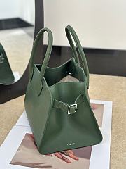 The Row Soft Margaux 10 Bag in Calfskin Leather Forest Green - 25.5x18x19cm - 4