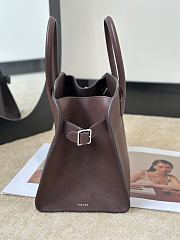 The Row Soft Margaux 10 Bag in Calfskin Leather Chocolate - 25.5x18x19cm - 2