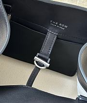 The Row Soft Margaux 10 Bag in Calfskin Leather Black Silver - 25.5x18x19cm - 4