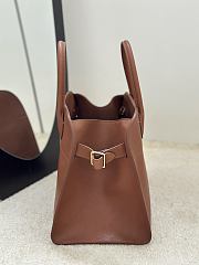 The Row Soft Margaux 12 Bag in Calfskin Leather Brown - 30.5x23x19cm - 5