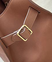 The Row Soft Margaux 12 Bag in Calfskin Leather Brown - 30.5x23x19cm - 3