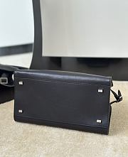 The Row Soft Margaux 12 Bag in Calfskin Leather Black - 30.5x23x19cm - 5