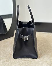 The Row Soft Margaux 12 Bag in Calfskin Leather Black - 30.5x23x19cm - 4