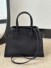 The Row Soft Margaux 12 Bag in Calfskin Leather Black - 30.5x23x19cm - 3
