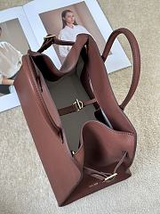 The Row Soft Margaux 12 Bag in Calfskin Leather Brick Brown - 30.5x23x19cm - 6