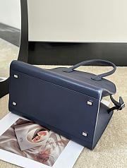 The Row Soft Margaux 12 Bag in Calfskin Leather Navy - 30.5x23x19cm - 6