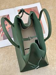 The Row Soft Margaux 12 Bag in Calfskin Leather Forest Green - 30.5x23x19cm - 2
