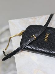YSL Gaby Zipped Pouch In Quilted Lamskin Black - 19x12x3cm - 3