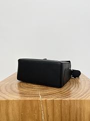 Loewe Panta Small Puzzle Bag In Shiny Calfskin Black - 24x16.5x10.5cm - 6