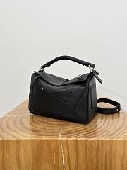Loewe Panta Small Puzzle Bag In Shiny Calfskin Black - 24x16.5x10.5cm - 5