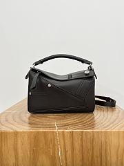 Loewe Panta Small Puzzle Bag In Shiny Calfskin Vintage Brown - 24x16.5x10.5cm - 4