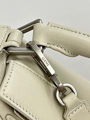 Loewe Panta Small Puzzle Bag In Shiny Calfskin Light Ghost - 24x16.5x10.5cm - 6