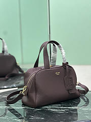 Prada Large Leather Top Handle Bag Clay Burgundy 1BB148 - 33x22x14cm - 6
