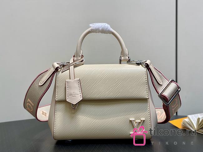 LV Cluny Mini Epi Leather White M14434 - 20x16x7.5cm - 1