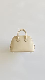 Hermes Mini Bolide Bag Evercolor Leather Off White - 18.5x14.5x7.5cm - 2