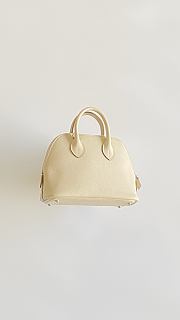 Hermes Mini Bolide Bag Evercolor Leather Off White - 18.5x14.5x7.5cm - 5