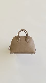 Hermes Mini Bolide Bag Evercolor Leather Elephent Gray - 18.5x14.5x7.5cm - 1