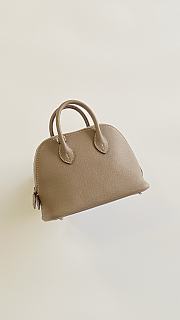 Hermes Mini Bolide Bag Evercolor Leather Elephent Gray - 18.5x14.5x7.5cm - 6