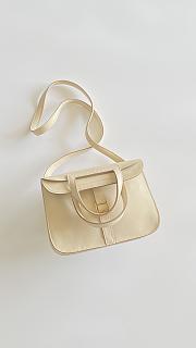 Hermes Halzan Mini Bag Swift Leather Off White - 22x15x6.5cm - 4