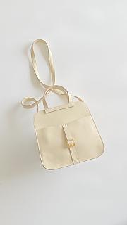 Hermes Halzan Mini Bag Swift Leather Off White - 22x15x6.5cm - 6