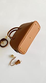 Hermes Bolide Bag Evercolor Leather Elephent Brown Silver - 25x20x10cm - 6