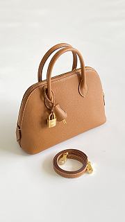 Hermes Bolide Bag Evercolor Leather Elephent Brown Gold - 25x20x10cm - 2