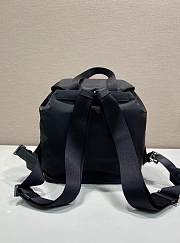 Prada Black Silver Small Re-nylon Backpack 1BZ677 - 28×23.5×12cm - 3