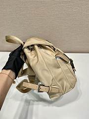 Prada Beige Silver Small Re-nylon Backpack 1BZ677 - 28×23.5×12cm - 6