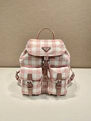 Prada Alabaster Pink Gold Small Re-nylon Backpack 1BZ677 - 28×23.5×12cm - 1
