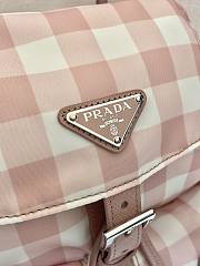 Prada Alabaster Pink Gold Small Re-nylon Backpack 1BZ677 - 28×23.5×12cm - 2