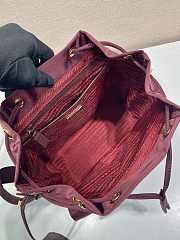 Prada Burgundy Small Re-nylon Backpack 1BZ677 - 28×23.5×12cm - 5