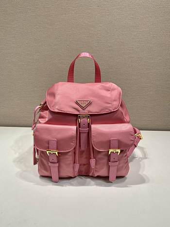 Prada Pink Small Re-nylon Backpack 1BZ677 - 28×23.5×12cm
