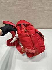 Prada Red Small Re-nylon Backpack 1BZ677 - 28×23.5×12cm - 6