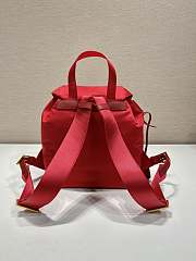 Prada Red Small Re-nylon Backpack 1BZ677 - 28×23.5×12cm - 4