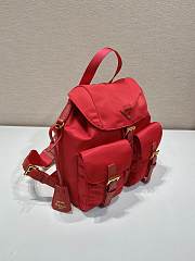 Prada Red Small Re-nylon Backpack 1BZ677 - 28×23.5×12cm - 5