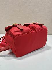 Prada Red Small Re-nylon Backpack 1BZ677 - 28×23.5×12cm - 2