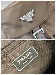 Prada Dark Brown Medium Re-nylon Backpack 1BZ811 - 32x30x15cm - 2