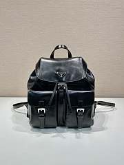 Prada Black Medium Leather Backpack 1BZ811 - 32x30x15cm - 1