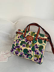 Valentino Garavani Antibes Small Raffia Shopping Bag With Embroidery - 22x19x12cm - 2