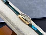 Cartier Baignoire Watch Small Model Yellow Gold Green - 6