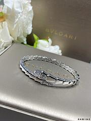 Bvlgari Serpenti Viper Bracelet Silver Diamond - 2