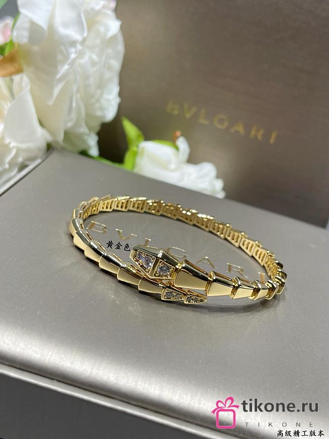 Bvlgari Serpenti Viper Bracelet Gold Diamond - 1