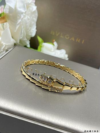 Bvlgari Serpenti Viper Bracelet Gold Diamond