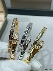Bvlgari Serpenti Viper Bracelet Gold Diamond - 2